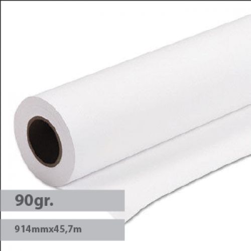 Papel Premium Coated 90gr 914mmx45,7mts Evolution -1Rolo , EVOLUTION , 1821087 , 5608512003301
